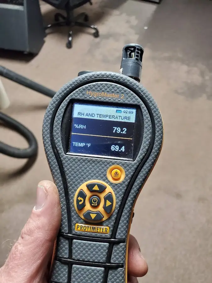 Moisture meter humidity assessment for Fire & Smoke Damage Restoration in Perris